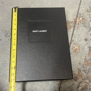 SAINT LAURENT empty shoe box.
